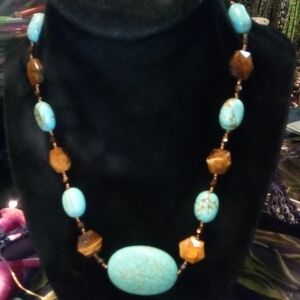 Turquoise And Tiger Eye Necklaces